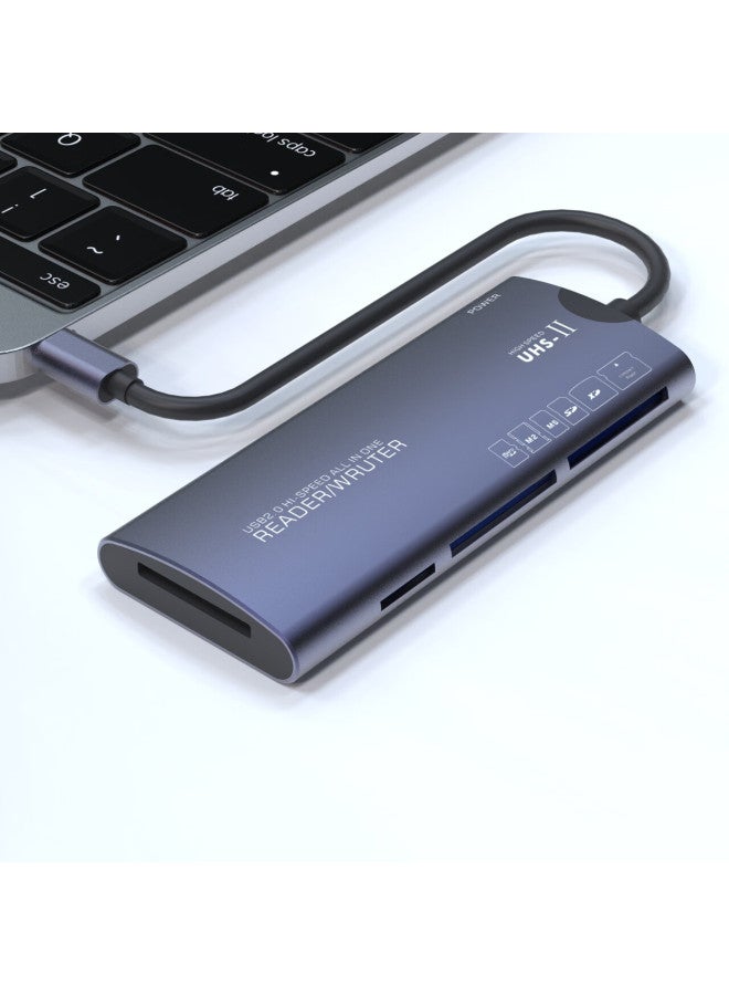 Linkstone Type-c Multi-function Card Reader Usb All-in-one High-speed Sd/tf/cf/xd/ms/m2 Card Reader Compatible With Sony Storage Memory Stick Dslr Digital Camera Camcorder - Image 1
