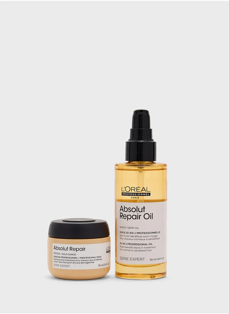 L'Oréal Professionnel Absolut Repair Oil And Mask Copack, Savings 31%