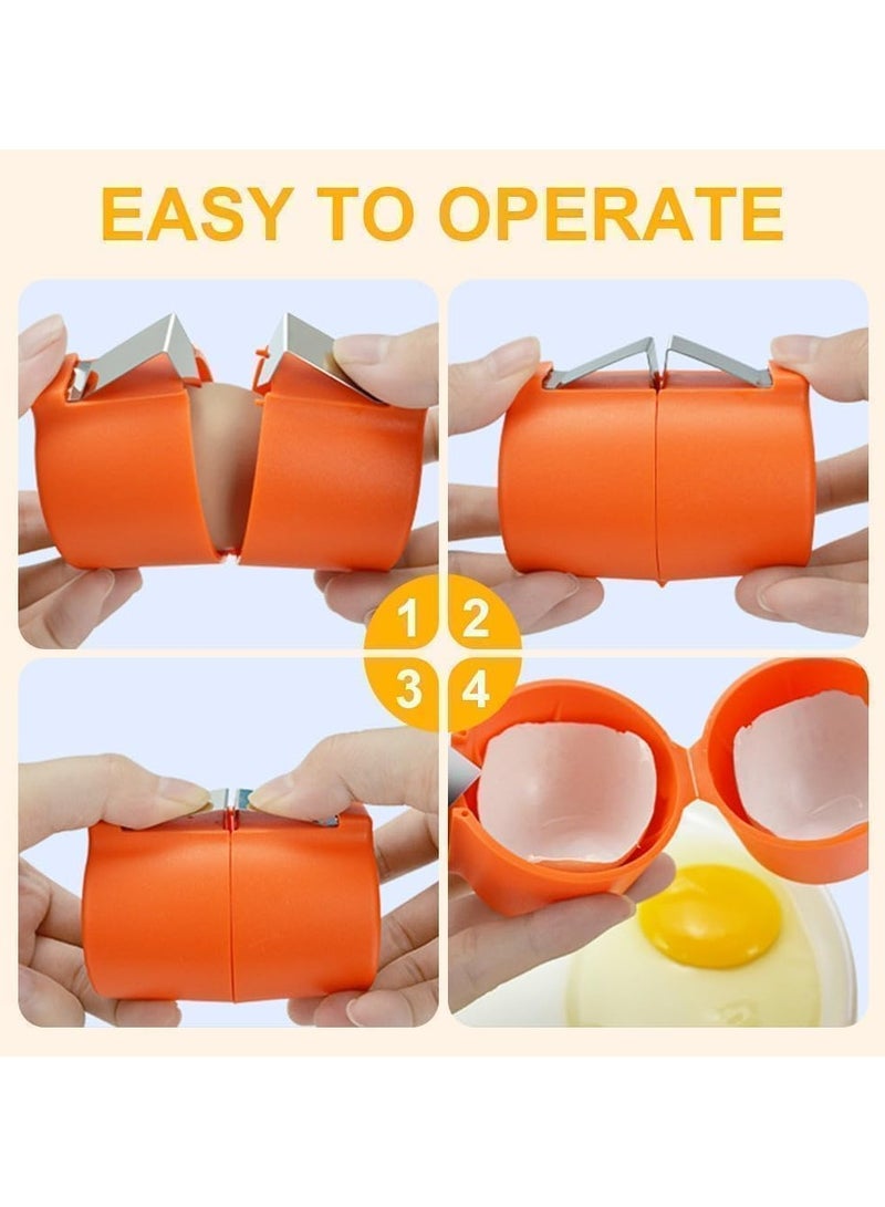 عام مجموعة كاسرة بيض (3 قطع) 2025 - كاسرة قشر بيض مسلوق مُحسَّنة، كاسرة بيض صغيرة محمولة يدوية، أداة مطبخ متعددة الاستخدامات - Image 2