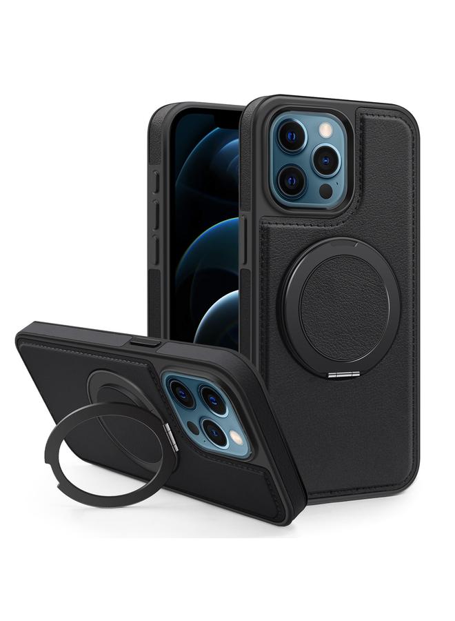 Zaboon Case For iPhone 12 Pro Max Yashi 360 Degree Rotating MagSafe Bracket Phone Case - Image 1