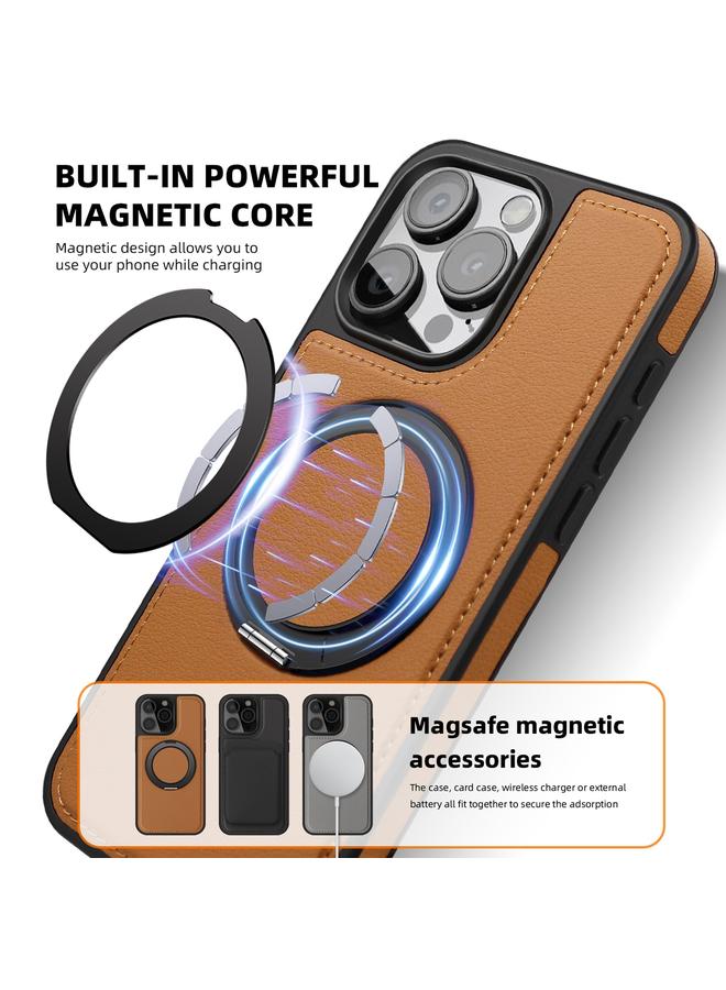 Zaboon Case For iPhone 12 Pro Max Yashi 360 Degree Rotating MagSafe Bracket Phone Case - Image 4