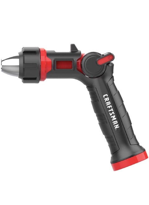 1-Pattern Adjustable Jet Stream Plastic Hose Nozzle Black and Red 7.5 x 5.1 x 1.5 cm 7016233