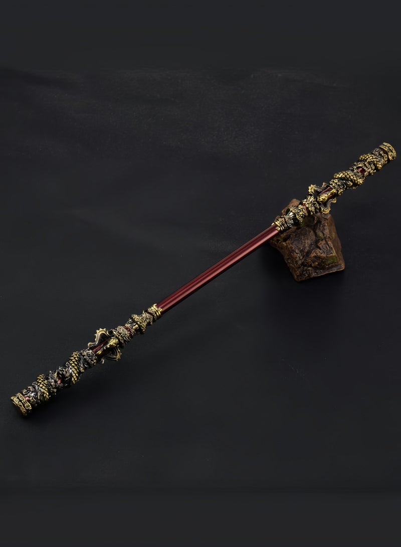 nihao Black Myth Wukong Game Monkey King Ruyi Golden Hoop Alloy Metal Crafts Ornaments, Ancient Bronze, 30 CM  - Image 1