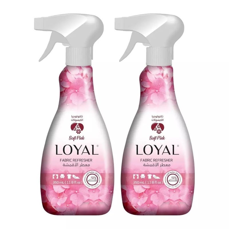 Loyal Fabric Freshener In Soft Pink Fragrance- 2X350ml