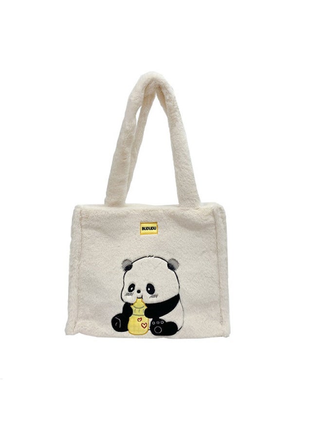 Plush Single Backpack Stiffy Strawberry Bear Cartoon Doll Grasping Machine Doll Blind Box TikTok-Specifications:Hatsune Tote Bag - Image 5