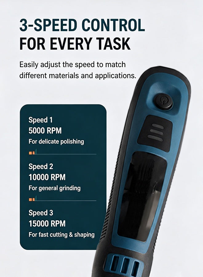 YIM-VIBEHAUS 50 Pcs DIY Small Electric Grinder, Household Hand-held Electric Polishing Tool for Jade, Wood & Metal Engraving, USB Rechargeable Electric Grinder Set Mini Small Electric Grinder Pen, Power Tool - Image 5
