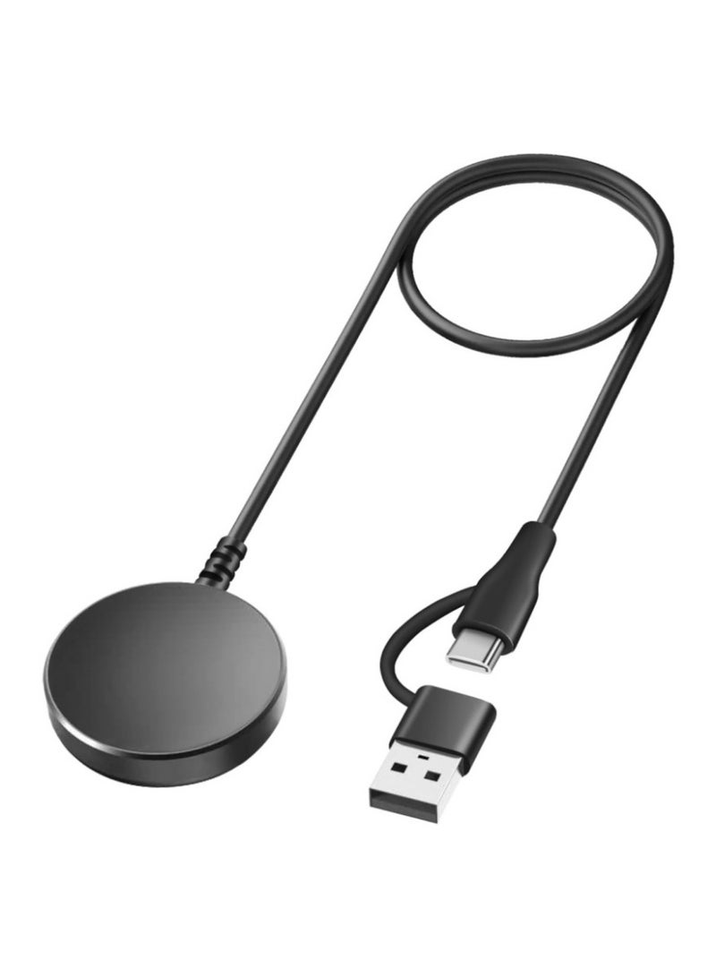 [عبوة 1] كابل شحن متوافق مع ساعة سامسونج، قاعدة شحن USB بديلة لساعة جالكسي 4/4 كلاسيك/3/أكتيف 2/أكتيف - Image 1