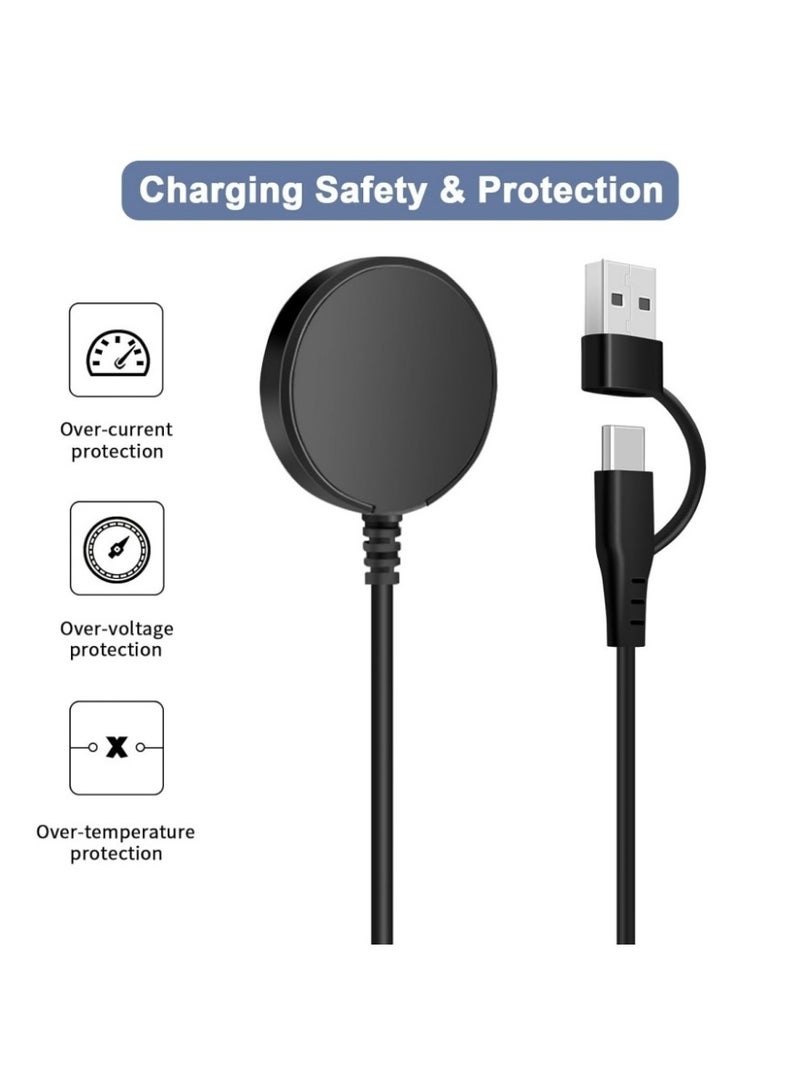 [عبوة 1] كابل شحن متوافق مع ساعة سامسونج، قاعدة شحن USB بديلة لساعة جالكسي 4/4 كلاسيك/3/أكتيف 2/أكتيف - Image 5