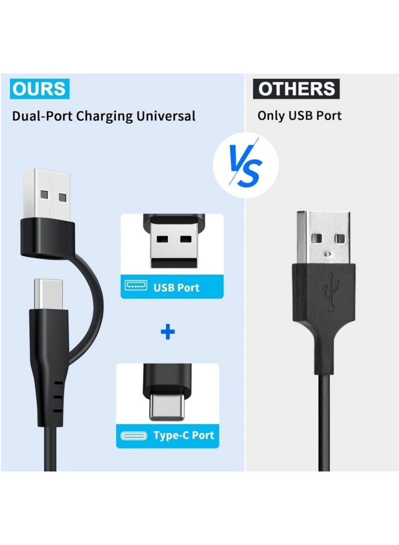 [عبوة 1] كابل شحن متوافق مع ساعة سامسونج، قاعدة شحن USB بديلة لساعة جالكسي 4/4 كلاسيك/3/أكتيف 2/أكتيف - Image 2