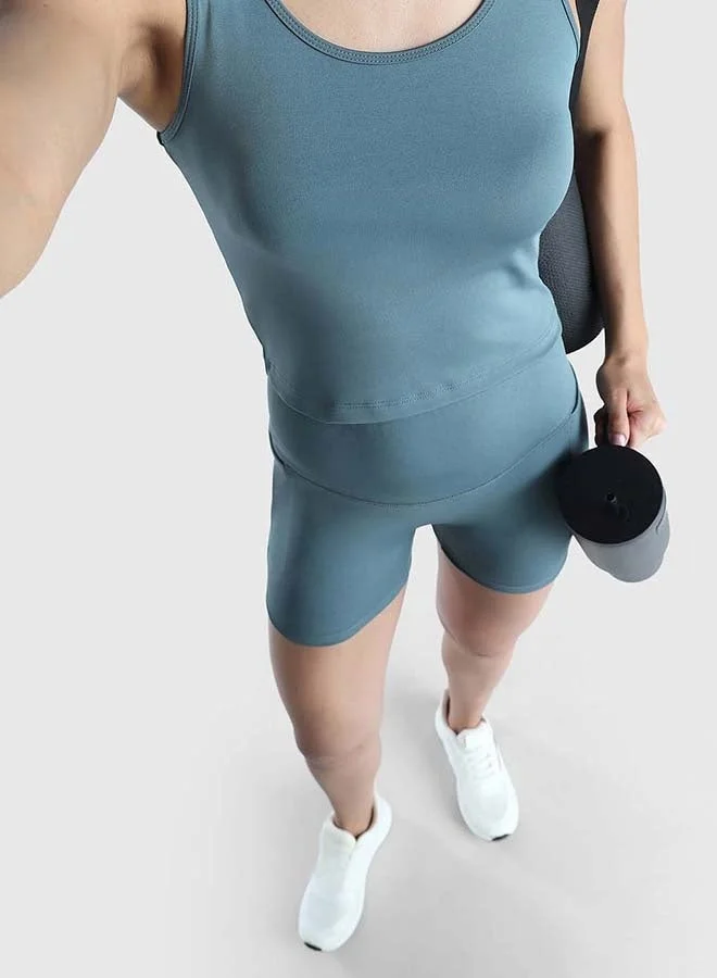 Musclemind Teal Women's Tank Top for Women | Best Price UAE
