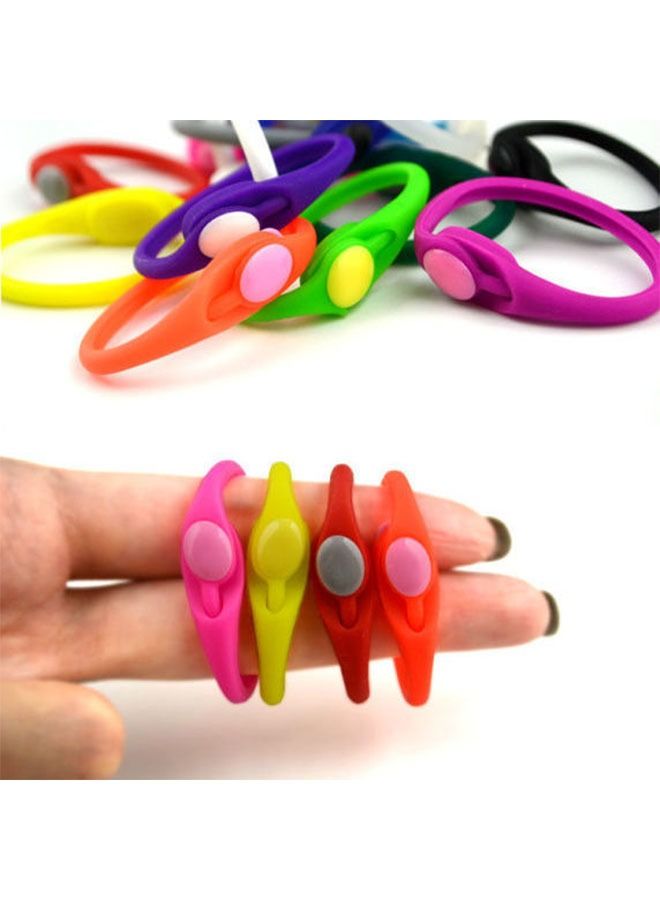 ZCM-HAPPY 12-Piece Elastic Silicone Waterproof No Tie Shoelaces Set  - Image 5