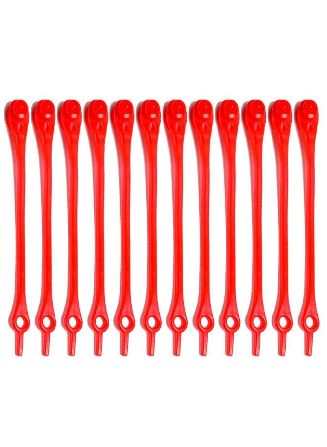 ZCM-HAPPY 12-Piece Elastic Silicone Waterproof No Tie Shoelaces Set  - Image 1