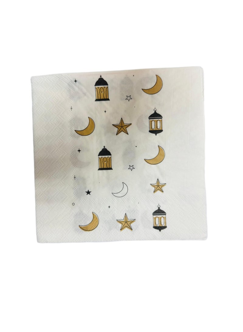 Ramadan Napkin White - set of 20  - Image 2