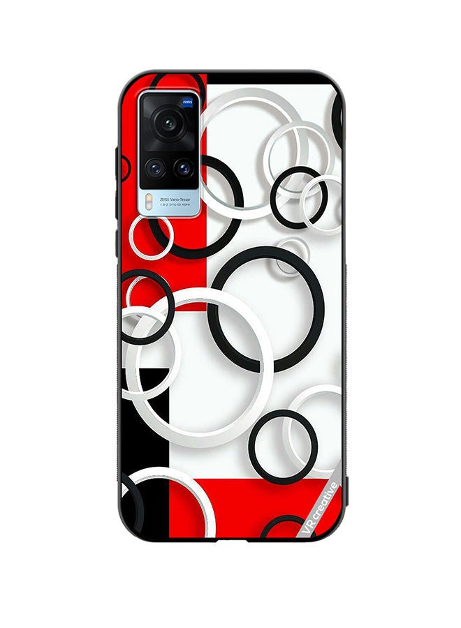 VR CREATIVE Protective Case Cover For Vivo X60 Colorful Circle Design Design Multicolour - Image 1