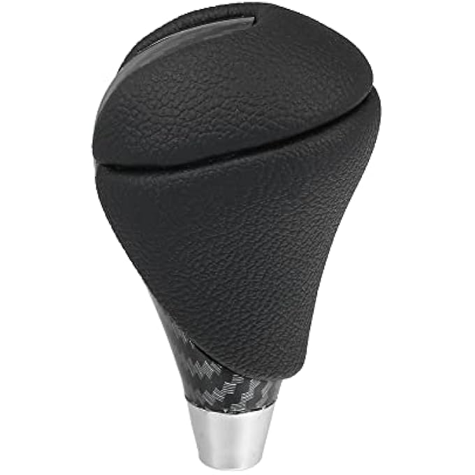 ريحني مقبض ناقل الحركة الأوتوماتيكي الأوتوماتيكي لسيارة X AUTOHAUX لسيارة لكزس ES350 20072015 GS450h 20072011 لسيارة لكزس RX450h بنمط جلد صناعي أسود من ألياف الكربون - Image 5