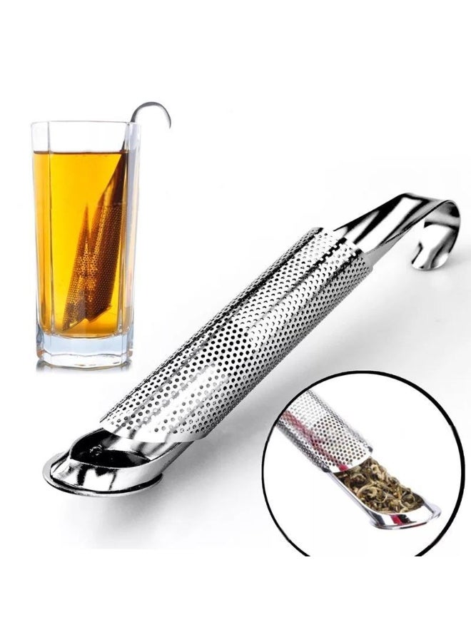 Stainless Steel Tea Strainer Tea Infuser Telescopic Design Holder Tool Tea Spoon Infuser Filter Kitchen Home Tool 