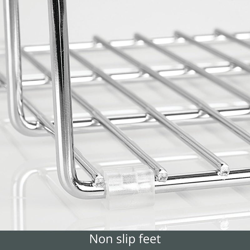 m-design Baking Tray Rack — Wire Rack for Sorting Trays, Pans and other Cookware Items — Free-Standing Pan Stand for the Kitchen — Chrome - Image 5