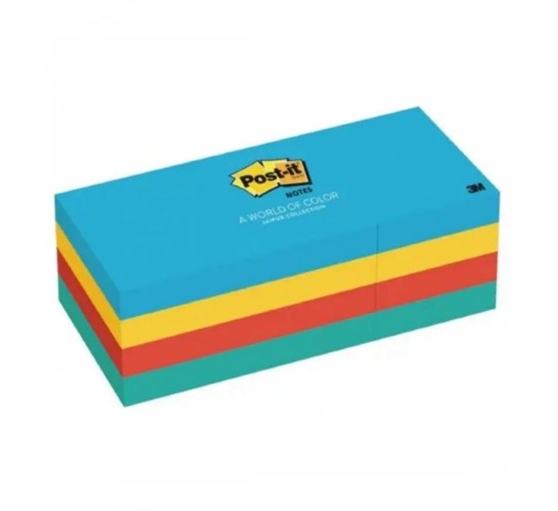 3M Post It - 653Au Notes Ultra Colors 1.5X2In (Pk