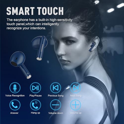 ZIPFORCE True Wireless Earbuds, in-Ear Bluetooth 5.3 Headphones 4-Mics ENC Clear Call, Bluetooth Earbuds Touch Control 30 Playtime, IPX6 Waterproof TWS, Light-Weight Earphones - Image 2