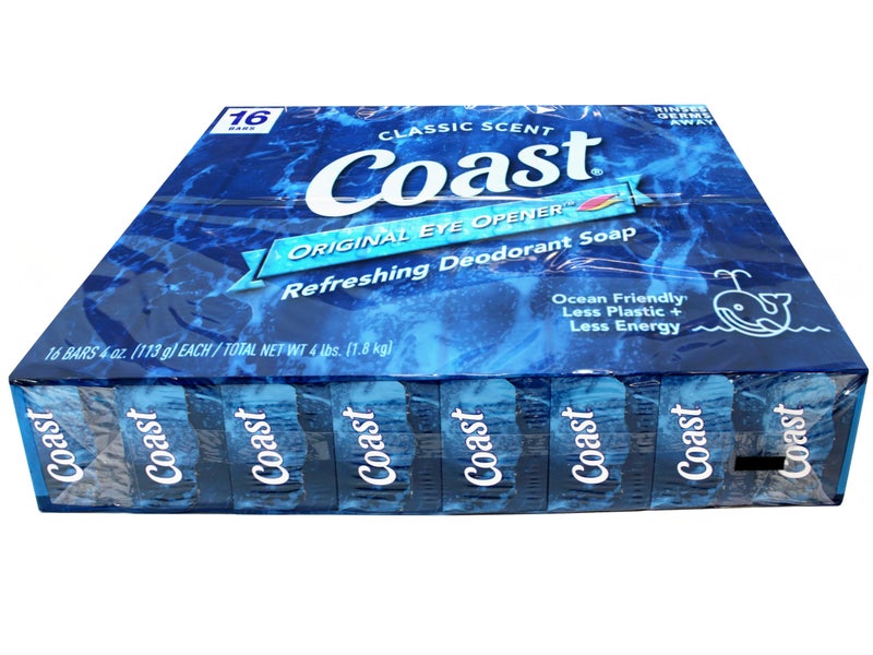 Coast Deodorant Soap Bars 4 Oz, 16 Bars, (Pack of 1) - Image 2