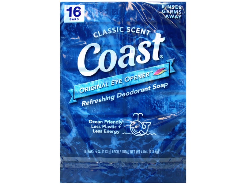 Coast Deodorant Soap Bars 4 Oz, 16 Bars, (Pack of 1) - Image 1