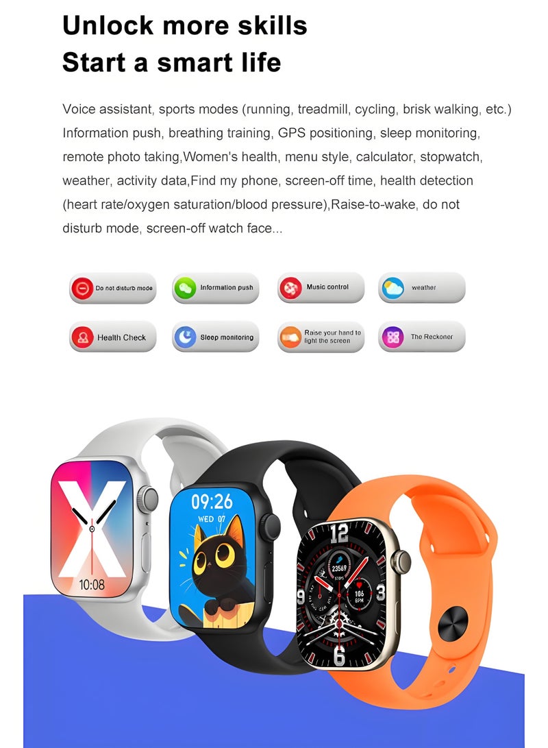 Smart Watch S12 MAX，Business Smartwatch，Waterproof Fitness Watch，Bluetooth Calling，Compatible with Androd and IOS systems，TFT Display，Heart Rate Moitoring，Grey - Image 4