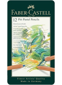 Pitt Pastel Color Pencil 12 Piece Set Assorted