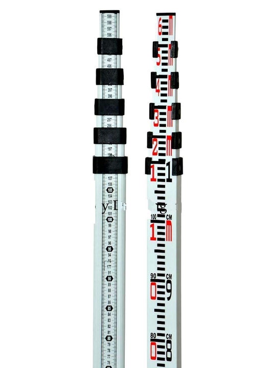 Royal Nautical UTC Levelling Staff Aluminium 6 Meter 5 Fold Levelling Staff White UTCLS9