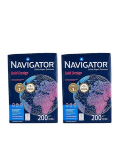Navigator Navigator 989477 A4 200 Gsm 150 Sheets Ultra White Office Papers Pack of 2  - Image 1