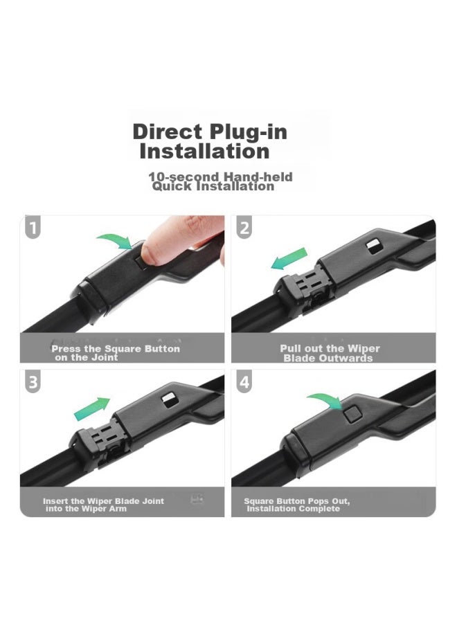 XUFENG Xufeng Car Accessories (xufeng) Roewe Rx5 Front And Rear Wiper Blades For 2016- Models, Rx5 Dedicated Rear Window Wipers, Original Equipment, Front And Rear Set  - Image 4