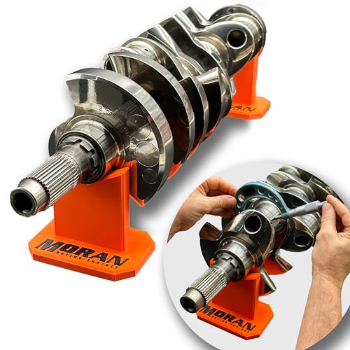 MORANO Moran Racing Engines Crankshaft Stands | Universal Fit | Chemical Resistant | Non-Slip Pads | Safely Supports Crankshaft | 1 Set of Stands - Image 1