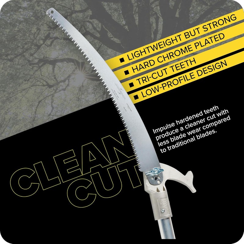 JAMESON Tri-Cut Pole Saw Head Kit, 16-Inch Blade, Corrosion-Resistant Aluminum, Model PS-3FPS2 - Image 5