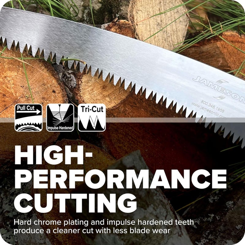 JAMESON Tri-Cut Pole Saw Head Kit, 16-Inch Blade, Corrosion-Resistant Aluminum, Model PS-3FPS2 - Image 3