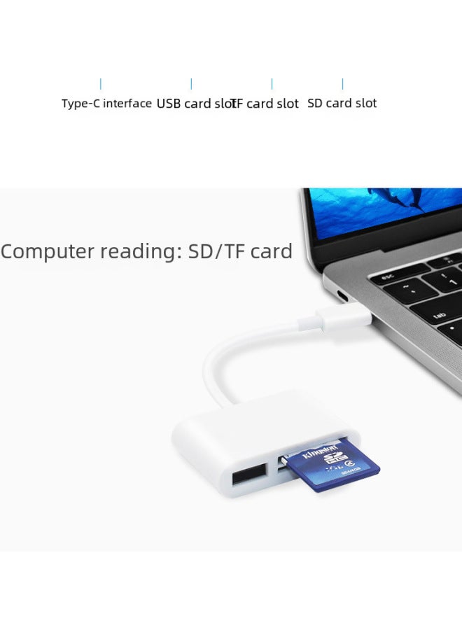 نيوترل عدد كبير من قارئ بطاقات Type-C، هاتف أندرويد Type-C، جهاز كمبيوتر متعدد الوظائف OTG 2.0، قرص SD/TFU - Image 3