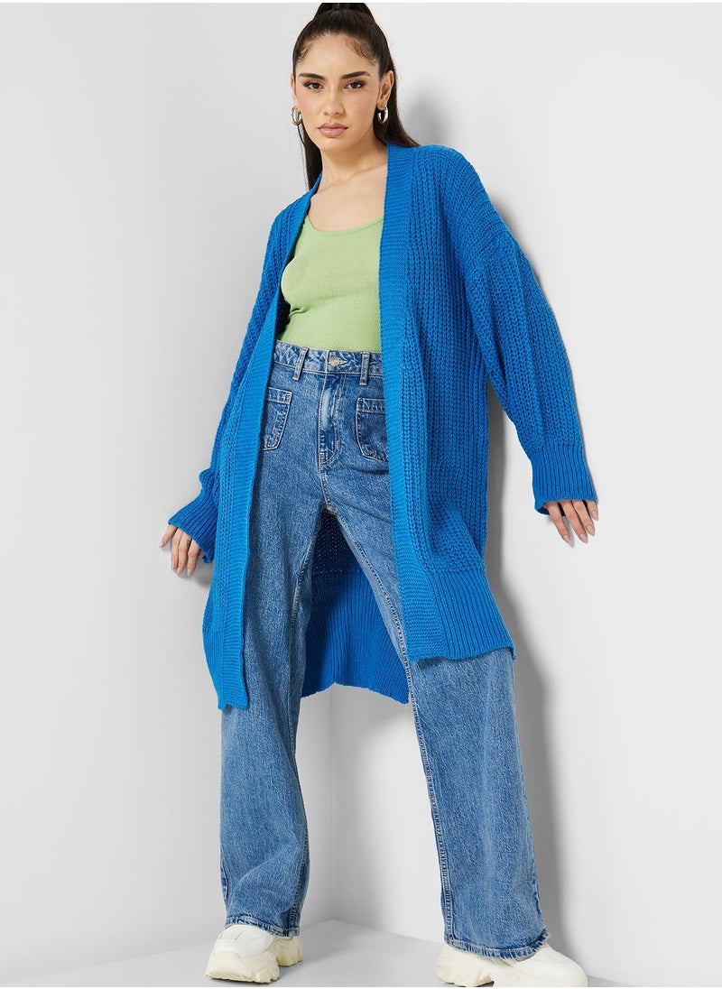 Ginger - Chunky Knit Longline Cardigan - Image 1