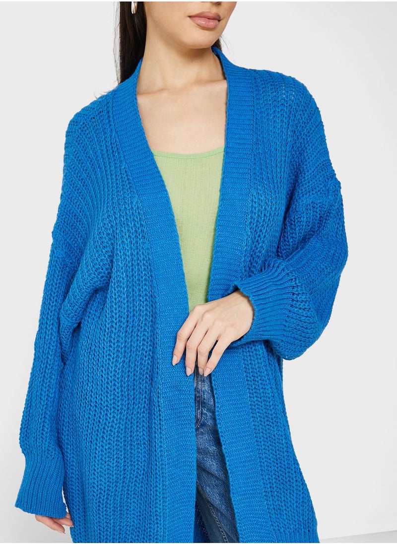 Ginger - Chunky Knit Longline Cardigan - Image 1