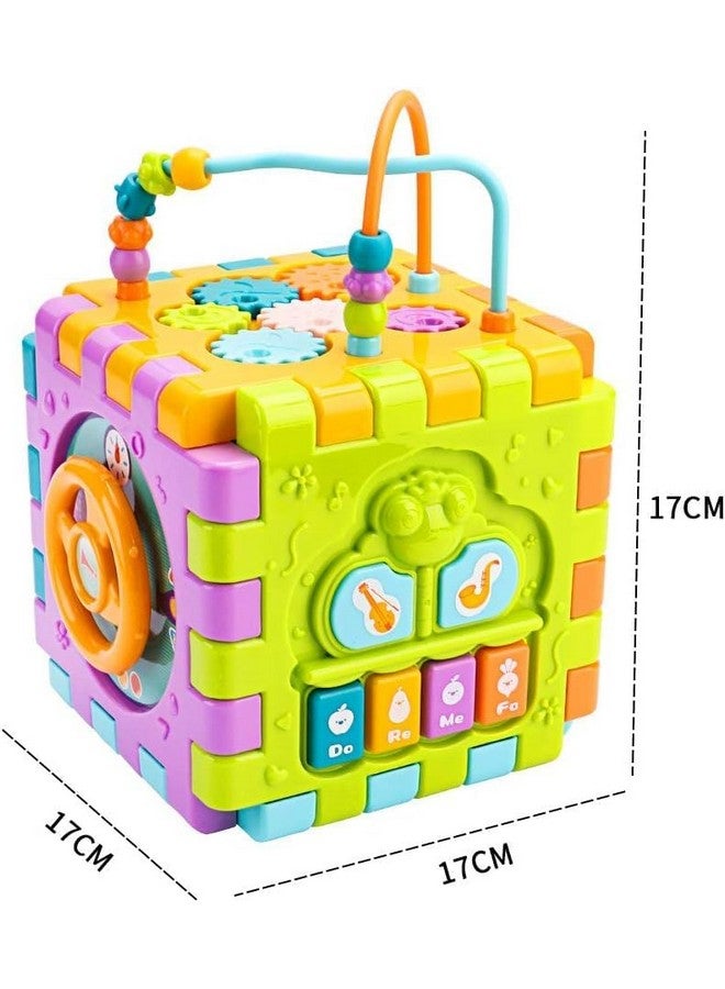 Brand Conquer Activity Cube Baby Toys 6 In 1 Multi-Purpose Educational Learning Cube With Music Activity Center Play Square Toy Gift For 18M+ Year Old Boy Girl (Activity Cube) - Image 2