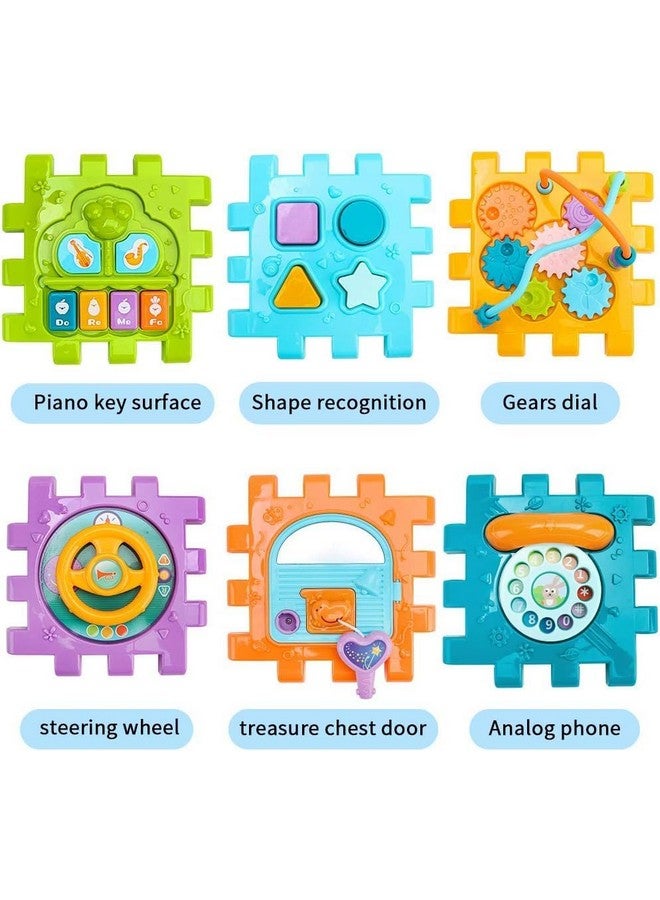 Brand Conquer Activity Cube Baby Toys 6 In 1 Multi-Purpose Educational Learning Cube With Music Activity Center Play Square Toy Gift For 18M+ Year Old Boy Girl (Activity Cube) - Image 4
