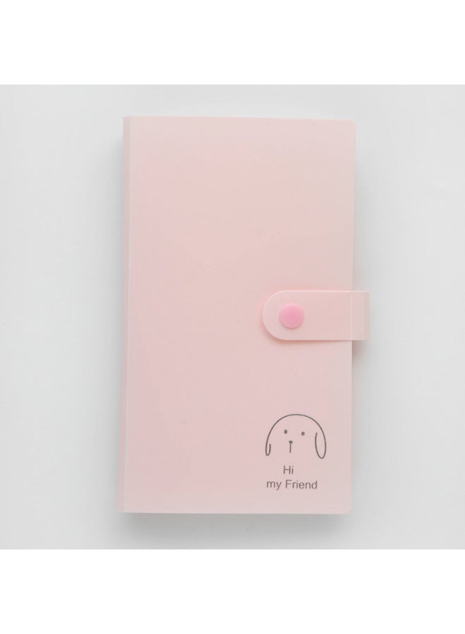 Bock Buckle Business Card Photo Album, Photo Star Chasing Card Bag, Business Card Holder, Ticket Collection Card Storage - Image 1