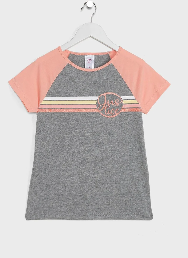 Justice Kids Raglan T-Shirt