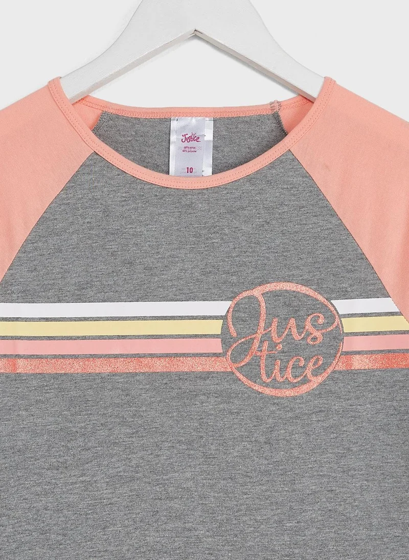 Justice Kids Raglan T-Shirt