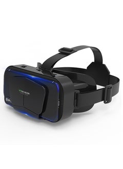 نظارات الواقع الافتراضي بشاشة عملاقة G10 IMAX الأصلية مع علبة الواقع الافتراضي ثلاثي الأبعاد وخوذة Google Cardboard للهواتف الذكية بحجم 4.7-7 بوصة، مع عصا تحكم متوافقة