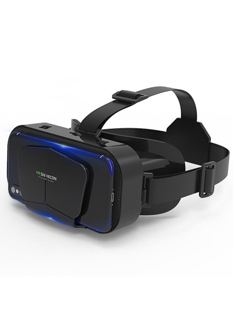 ماركة غير محددة - نظارات الواقع الافتراضي بشاشة عملاقة G10 IMAX الأصلية مع علبة الواقع الافتراضي ثلاثي الأبعاد وخوذة Google Cardboard للهواتف الذكية بحجم 4.7-7 بوصة، مع عصا تحكم متوافقة - Image 1