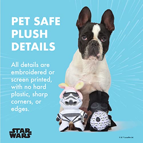 STAR WARS 2PC Easter 6" Stormtrooper & Darth Vader Squeaker Pet Toys |Set of Two Plush Squeaker Easter | Pair Toys for Dogs Easter Stuffed Darth Vader & Stormtrooper - Image 3