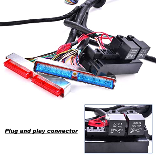 Iker 4L60E Engine Wiring Harness LS Swap Standalone Wire Compatible with GM DBC LS1 4.8L 5.3L 6.0L Vortec Engines 1997-2006. W/4L60E Transmission Drive by Cable - Image 4
