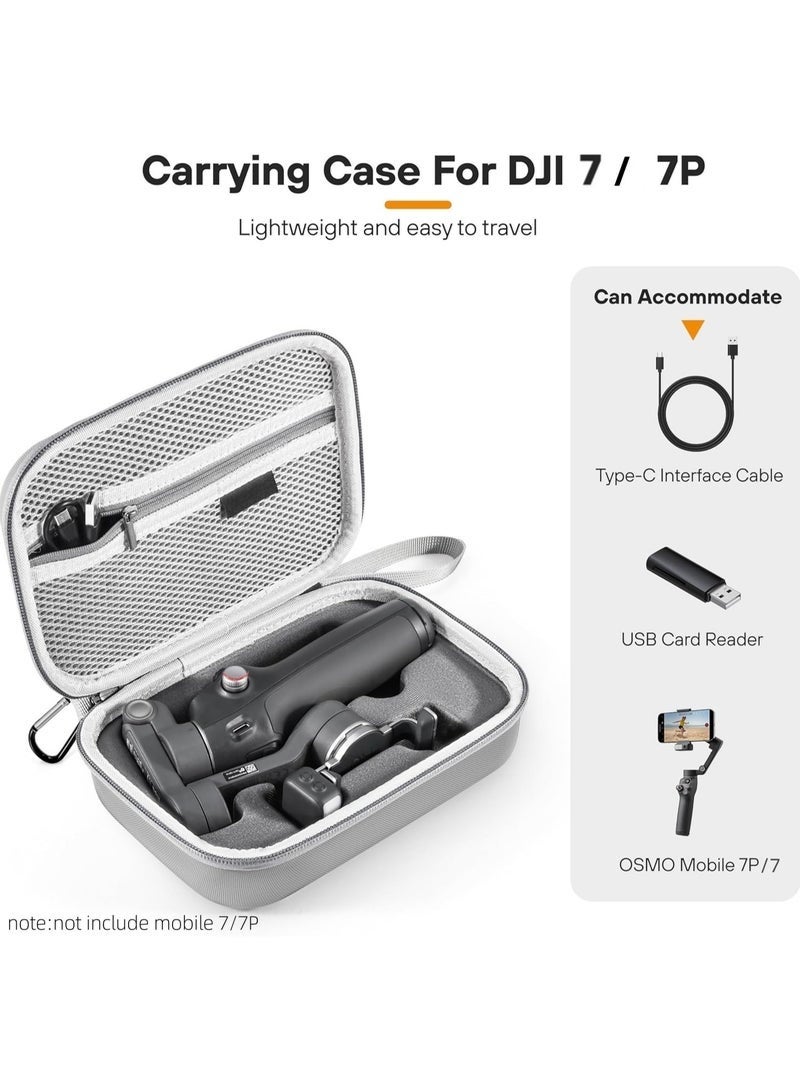 STARTRC Carry Case for Osmo Mobile 7P/Mobile 7, Portable Storage PU Shoulder Bag for DJI Osmo Mobile 7P Gimbal Stabilizer Accessories - Image 4