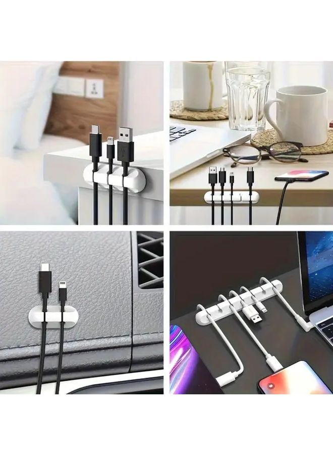 صندوق تنظيم كابلات USB مع 3 منافذ لإدارة الأسلاك على المكتب ومزين بالأحجار الكريمة - Image 4