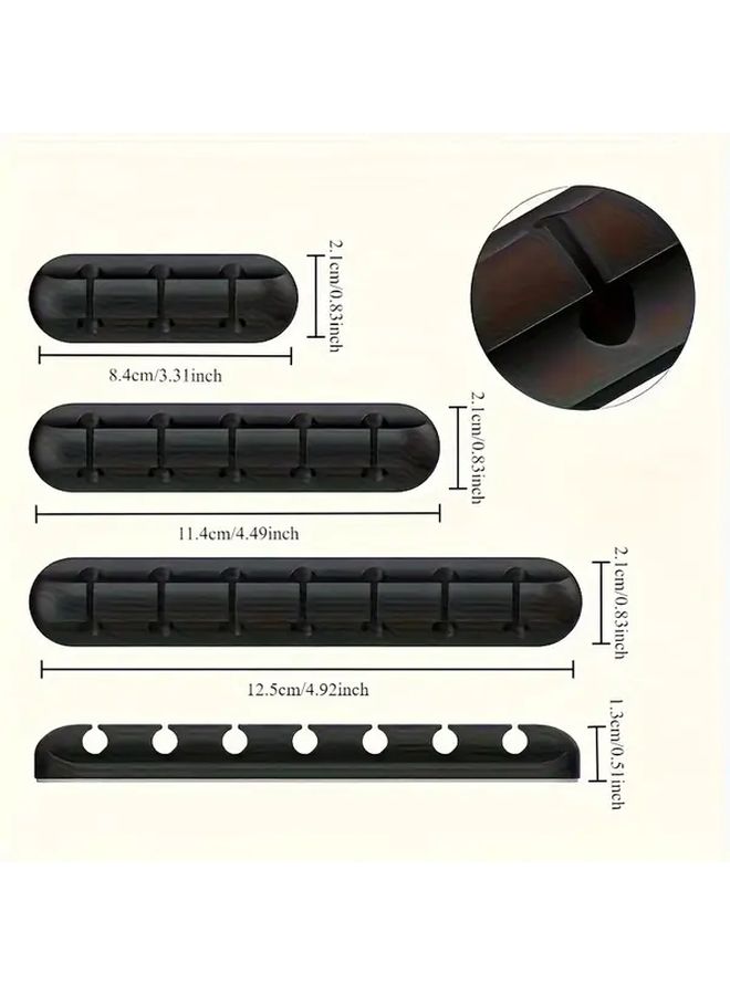صندوق تنظيم كابلات USB مع 3 منافذ لإدارة الأسلاك على المكتب ومزين بالأحجار الكريمة - Image 2
