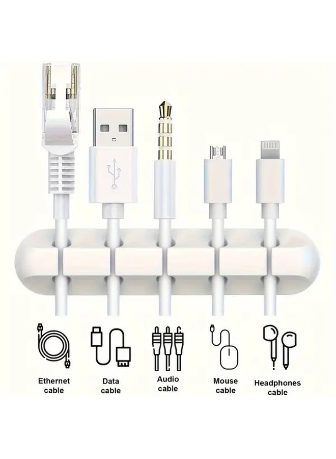 صندوق تنظيم كابلات USB مع 3 منافذ لإدارة الأسلاك على المكتب ومزين بالأحجار الكريمة - Image 5