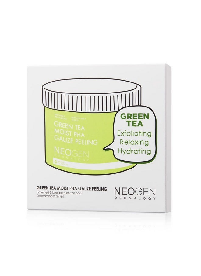 DERMALOGY by NEOGENLAB Pha Gauze Peeling Formulated With Aha Bha Pha Exfoliating & Cleansing Pad (10 Green Tea)  - Image 1